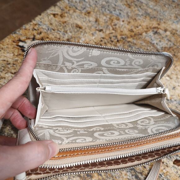 Brighton London Groove Cell Phone Case Wallet Super Organizer Crossbody Bag - Picture 9 of 16